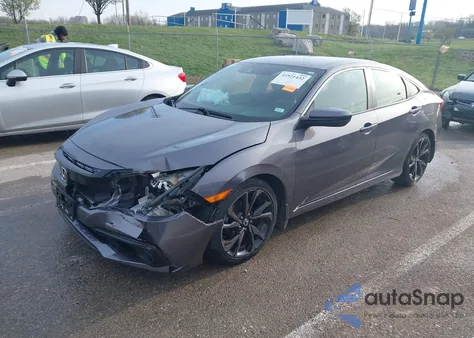 2020 Honda Civic Sport из США, поврежденный, VIN 19XFC2F83LE029630